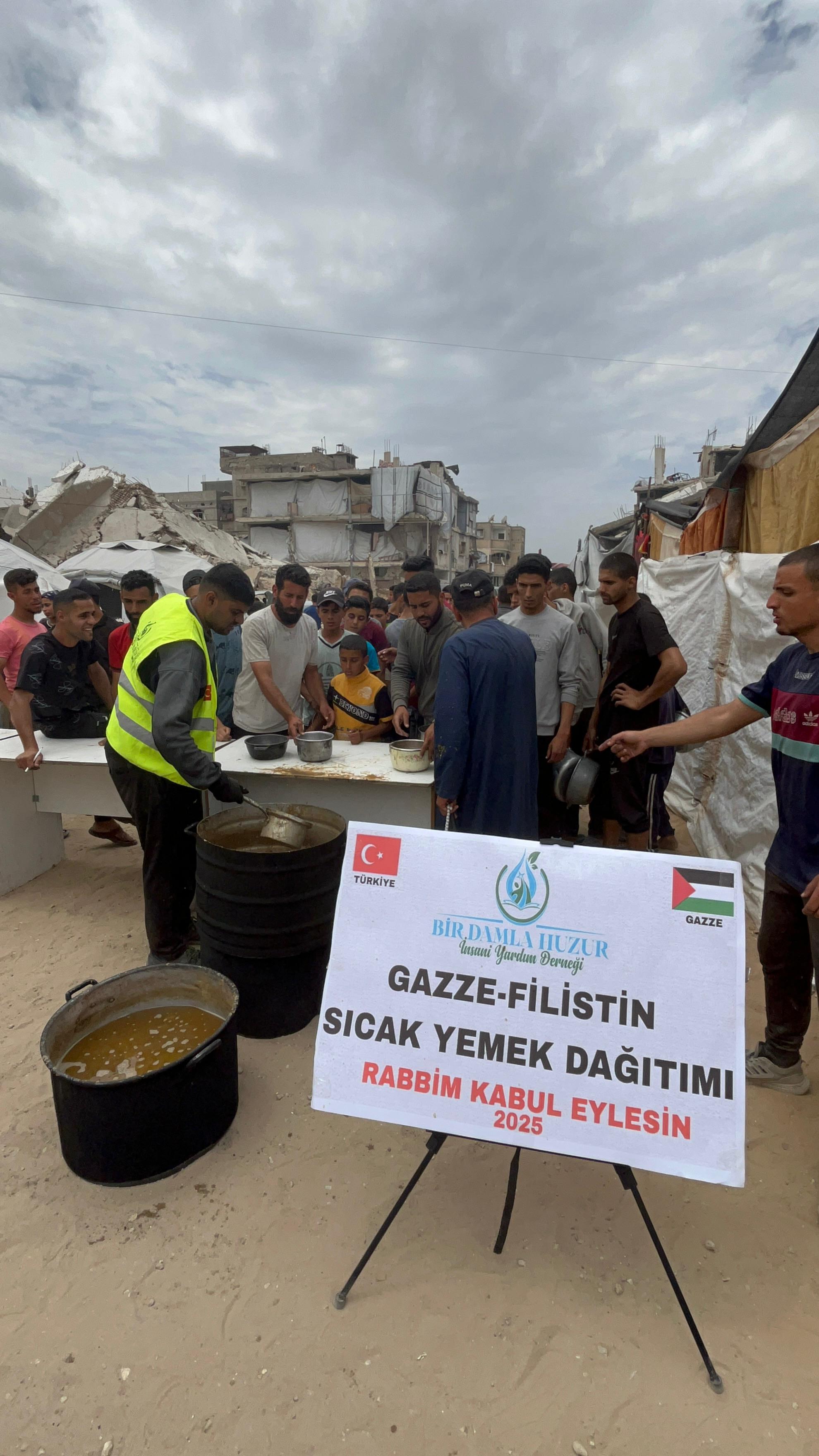 GAZZE=FİLİSTİN SICAK YEMEK DAĞITIMI